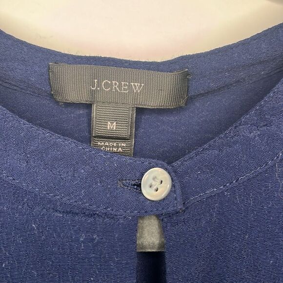 J.Crew Lightweight Viscose sleeveless dress in navy, size M - Picture 4 of 10